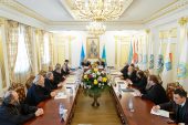 Состоялась встреча архипастырей Казахстанского митрополичьего округа с министром по делам религий и гражданского общества Казахстана