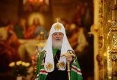 De ziua nașterii sale Sanctitatea Sa Patriarhul Chiril a săvârșit Dumnezeiasca Liturghie în catedrala „Hristos Mântuitorul”