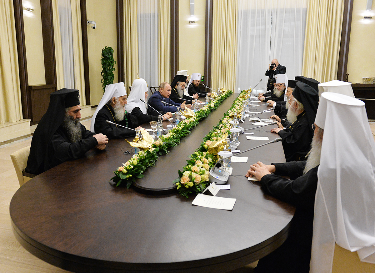 Встреча Президента России В. В. Путина с Предстоятелями и представителями Поместных Православных Церквей