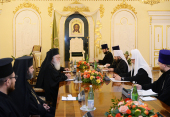 Встреча Святейшего Патриарха Кирилла с Блаженнейшим Архиепископом Тиранским и всей Албании Анастасием
