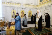 Заупокойное богослужение в Даниловом монастыре в девятую годовщину со дня кончины Патриарха Алексия II