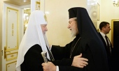 Sanctitatea Sa Patriarhul Chiril s-a întâlnit cu Preafericitul Arhiepiscop al Ciprului Hrisostom