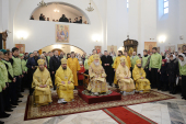 Slujirea Patriarhului în Duminica a 29-a după Cincizecime, a Sfinților Strămoși. Sfințirea mare a bisericii cu hramul „Triumful Ortodoxiei” din Altufievo