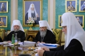 Sanctitatea Sa Patriarhul Chiril a condus ultima în anul 2017 ședință a Sfântului Sinod al Bisericii Ortodoxe Ruse
