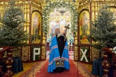 De sărbătoarea Nașterea Domnului mitropolitul de Astana Alexandr a săvârșit Dumnezeiasca Liturghie în catedrala episcopală „Înălțarea Domnului” din Almaty