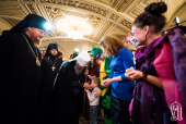 Блаженнейший митрополит Киевский Онуфрий посетил благотворительный детский праздник в Национальной опере Украины