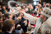 В навечерие Богоявления Предстоятель Украинской Православной Церкви совершил праздничное богослужение в Киево-Печерской лавре