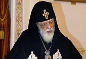 His Holiness Patriarch Kirill greets Primate of Georgian Orthodox Church with commemoration day of St. Nino, Equal-to-the-Apostles and Enlightener of Georgia