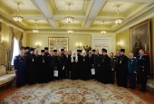Святіший Патріарх Кирил зустрівся з отаманами реєстрових козачих військ і військовими козацькими священиками