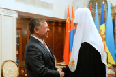 Primate of Russian Orthodox Church meets with King of Jordan