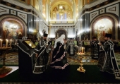 Літія в Храмі Христа Спасителя м. Москви за загиблими прихожанами храму в Кизлярі
