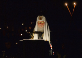 Slujirea Patriarhului în ziua de Marți a primei săptămâni din Postul Mare în catedrala episcopală „Arătarea Domnului” din Elohovo. Pavecernița cu citirea Canonului de pocăință al Cuviosului Andrei Criteanul