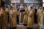 Блаженніший митрополит Онуфрій в Неділю Торжества Православ'я очолив святкове богослужіння в Києво-Печерській лаврі