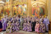 În Duminica Triumfului Ortodoxiei mitropolitul de Astana și Kazahstan Alexandr a săvârșit Dumnezeiasca Liturghie în catedrala „Înălțarea Domnului” din Almaty