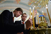 Te-Deumul de mulțumire în catedrala „Hristos Mântuitorul” cu participarea membrilor echipei olimpice a Rusiei
