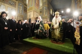 Primates of Russian and Bulgarian Orthodox Churches celebrate moleben of thanksgiving at Shipka Memorial Church