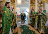 Slujirea Patriarhului de ziua pomenirii Sfântului Binecredinciosului cneaz Daniel al Moscovei la mănăstirea stavropighială „Sfântul Daniel”