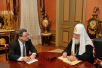 Întâlnirea Sanctității Sale Patriarhul Chiril cu ambasadorul Elveției în Rusia Yves Rossier