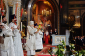 Slujirea Patriarhului de sărbătoarea Învierii Domnului în catedrala „Hristos Mântuitorul”