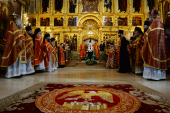 Slujirea Patriarhului în Marțea din Săptămâna Luminată în Lavra „Sfânta Treime” a Cuviosului Serghie