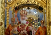 Во вторник Светлой седмицы Предстоятель Русской Церкви совершил Литургию в Троице-Сергиевой лавре