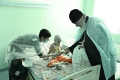 В праздник Пасхи правящий архиерей Брянской епархии посетил онкобольных детей