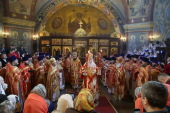 В день памяти новомучеников Красногорских Патриарший наместник Московской епархии совершил Литургию в Успенском храме г. Красногорска
