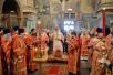 Slujirea Patriarhului de Paștele Blajinilor în catedrala „Sfântul Arhistrateg Mihail” din Kremlin, or. Moscova