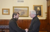Președintele Departamentului pentru relațiile externe bisericești l-a primit în audiență pe parohul comunității anglicane din Moscova