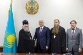 Состоялась встреча митрополита Астанайского Александра с акимом Алма-Атинской области А.Г. Баталовым