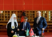 Întâistătătorul Bisericii Ortodoxe Ruse s-a întâlnit cu Prim-ministrul Republicii Albania Edi Rama
