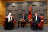 A avut loc întâlnirea Sanctității Sale Patriarhul Chiril cu Președintele Albaniei