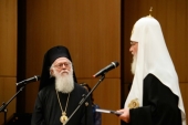 Sanctitatea Sa Patriarhul Chiril a luat parte la lansarea traducerii ruse a cărții Întâistătătorului Bisericii Ortodoxe Albaneze „Chiar până la capătul pământului”