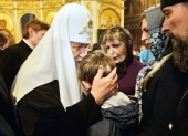 На 40-й день після трагедії в Кемерові Святіший Патріарх Кирил звершив панахиду в Знам'янському кафедральному соборі міста