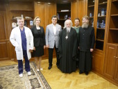 Голова Синодального відділу з церковної благодійності відвідав Національний медичний дослідний центр онкології ім. М.М. Блохіна