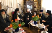 Mitropolitul de Volokolamsk Ilarion s-a întâlnit cu Preafericitul Patriarh al Ierusalimului Teofil