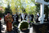 Vizita Patriarhului la Mitropolia de Sankt-Petersburg. Vizitarea cimitirelor Nikolskoe și Bolșeohtinskoe