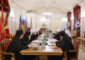 Vizita Patriarhului la Mitropolia de Sankt-Petersburg. Ședința Sfântului Sinod al Bisericii Ortodoxe Ruse