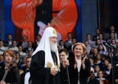Sanctitatea Sa Patriarhul Chiril și Sanctitatea Sa Patriarhul Serbiei Irineu au vizitat concertul din Piața Roșie dedicat Zilei scrisului și culturii slave