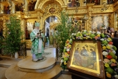 У свято Святої Трійці Святіший Патріарх Кирил звершив Літургію в Троїце-Сергієвій лаврі