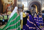 Cuvântul de îndrumare al Sanctității Sale Patriarhul Chiril rostit la înmânarea toiagului arhieresc Presfințitului Feoctist (Igumnov), episcop de Gorodișce