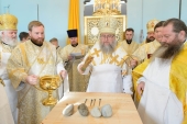 Митрополит Астанайский Александр освятил Казанский храм в городе Арыс Южно-Казахстанской области