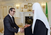 Святейший Патриарх Кирилл встретился с послом Португалии в России