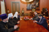 Întâlnirea Sanctității Sale Patriarhul Chiril cu Președintele Republicii Moldova I.N. Dodon