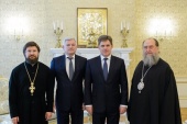 В Алма-Ате состоялась встреча митрополита Астанайского Александра с послами Республики Беларусь в России и Казахстане