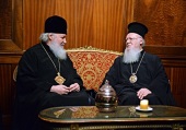 Поздравление Святейшего Патриарха Кирилла Предстоятелю Константинопольской Православной Церкви с днем тезоименитства