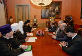 A avut loc întâlnirea Întâistătătorului Bisericii Ortodoxe Ruse cu ministrul afacerilor externe al Greciei Nikolaos Kotzias