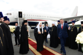 Vizita Patriarhului la Mitropolia de Vologda. Sosirea la Cerepovets