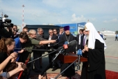 Sanctitatea Sa Patriarhul Chiril a sosit la Ekaterinburg