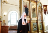His Holiness Patriarch Kirill visits Cathedral of the Holy Trinity in Alapayevsk